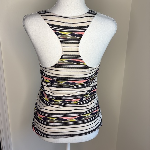 BDG Women's Striped Tank Top - Black, White, Pink, Yellow. Small - Picture 3 of 8